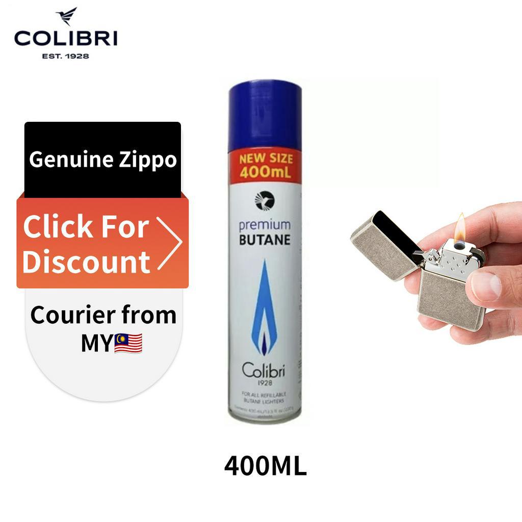 Zippo Premium Butane Gas Refill For Butane Lighter Inserts ( 400ml
