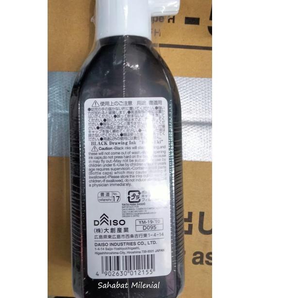 Daiso Calligraphy Ink 180ml/Sumi Drawing Ink bestseller Shopee Malaysia