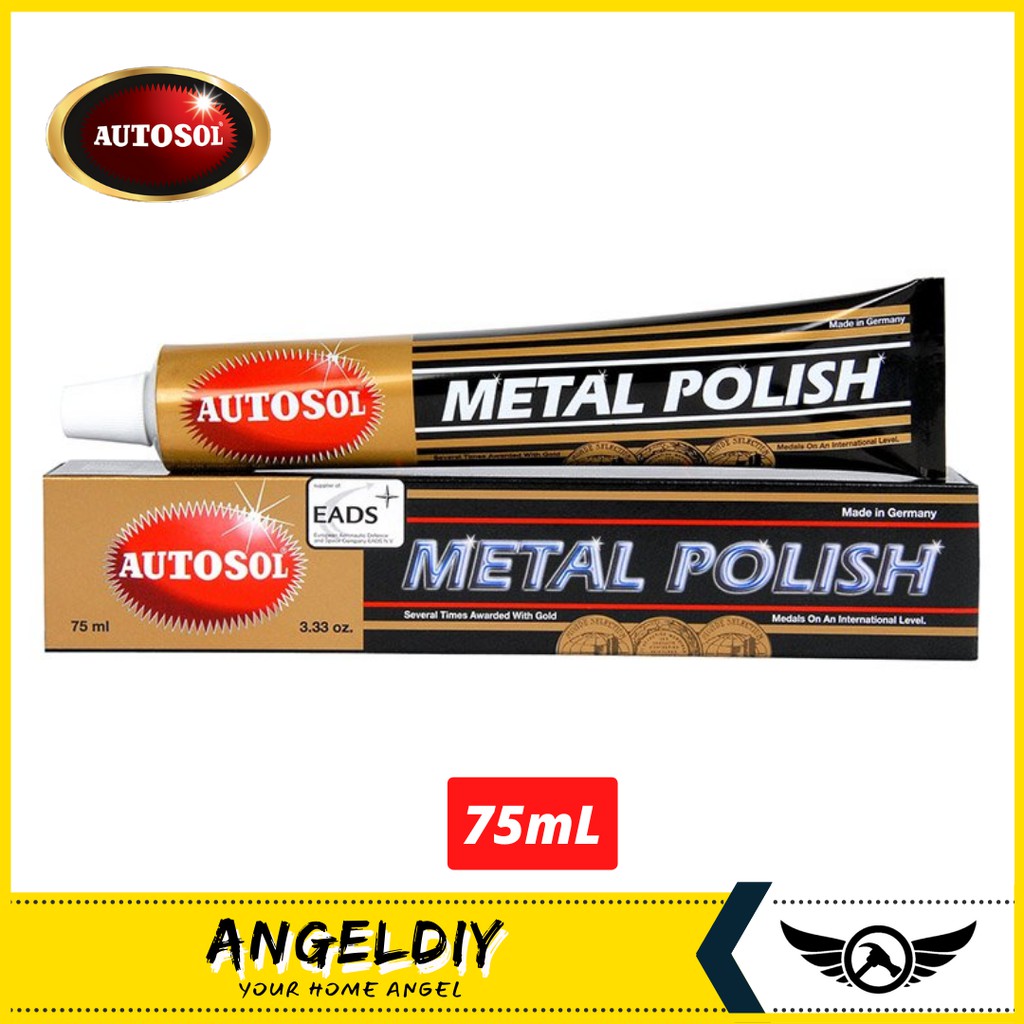 AUTOSOL Metal Polish EDEL Chromglanz Rust Remover Chrome Cleaner Pengilat Besi (75 ML) Shopee