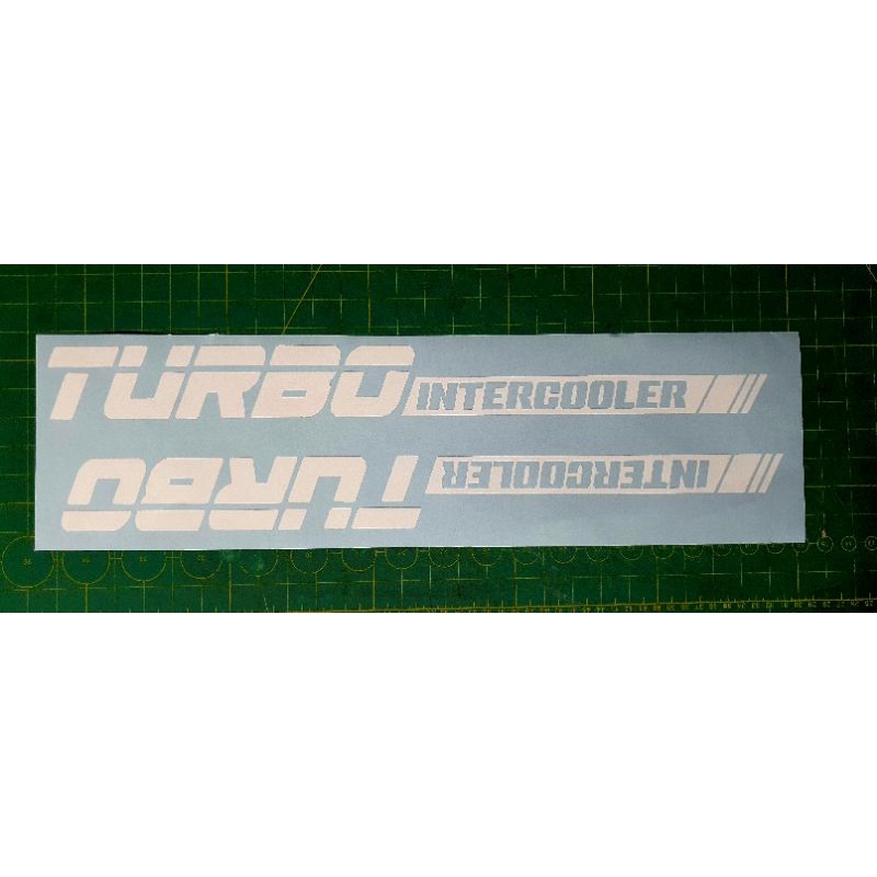 TURBO INTERCOOLER STICKER,STICKER CERMIN ATAU BODY. Shopee Malaysia