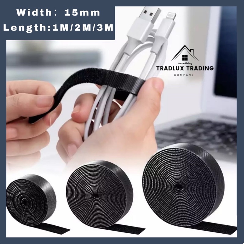 Tradlux Reusable Velcros Strap Cable Ties Wire Cord Storage Organizer