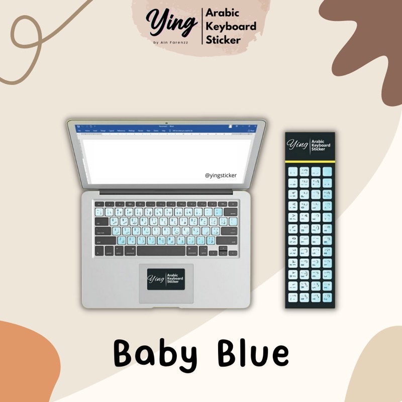 No. 1 in Malaysia Sticker Keyboard Arab Jawi / Arabic Jawi Keyboard