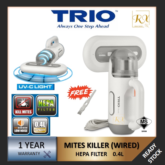 [BUBBLE WRAP] TRIO MITES KILLER (WIRED) TMK333 UVC LIGHT 0.4L HEPA