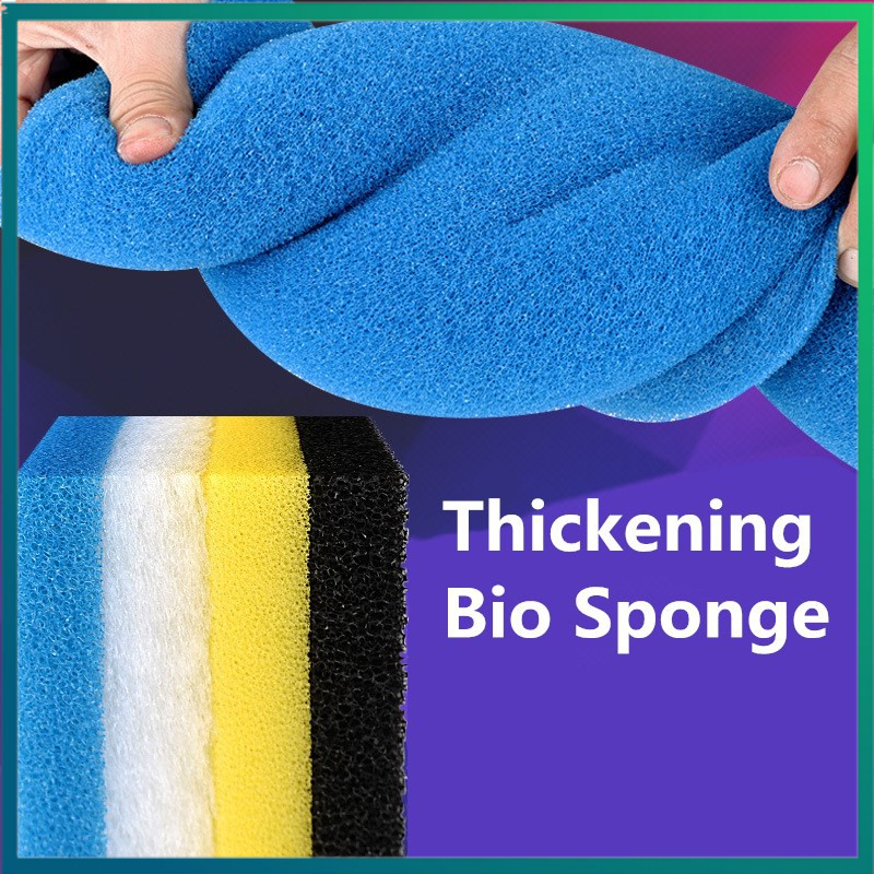 SLEN Aquarium Filter Bio Sponge Cotton Bio Mat Biochemical Sponge Foam