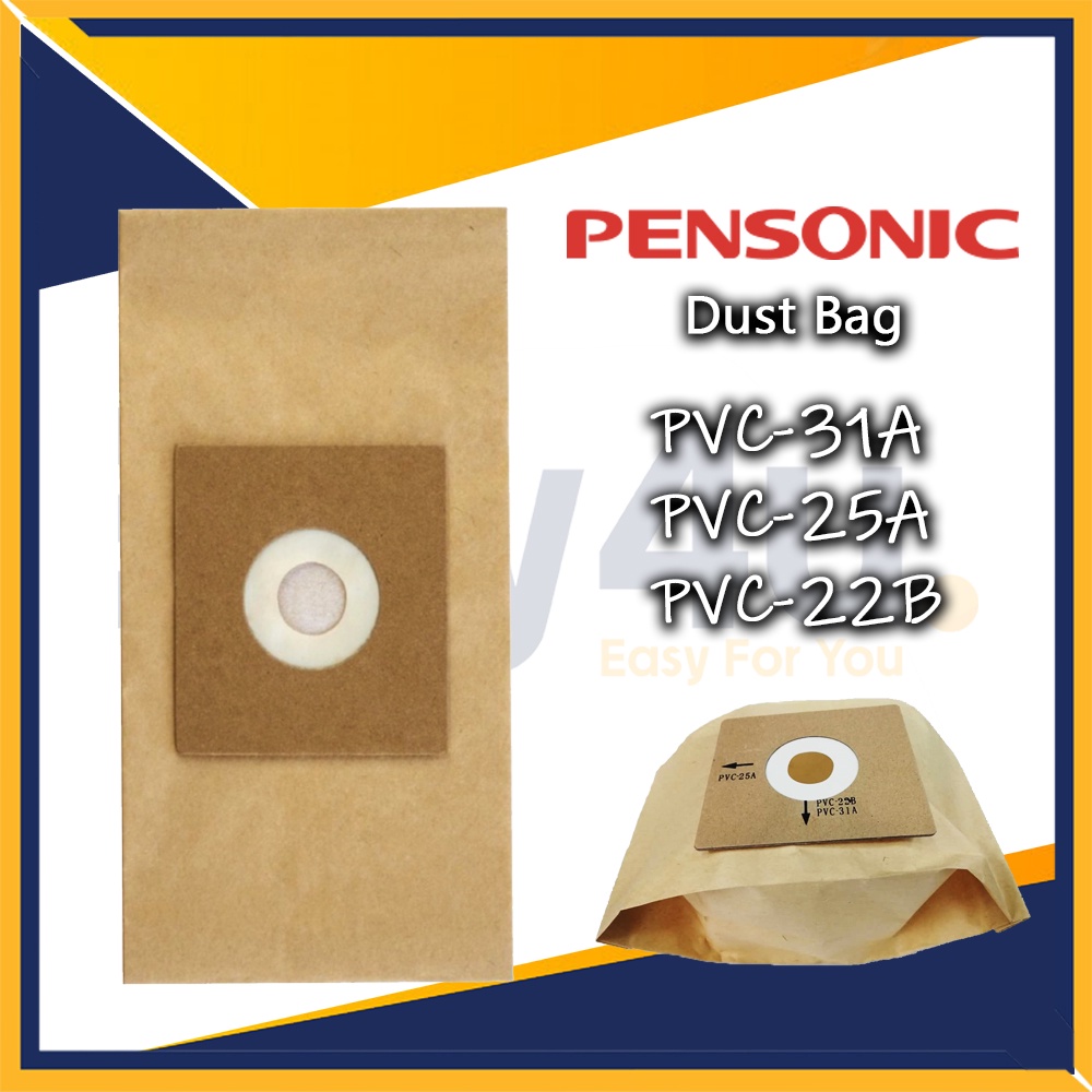 Pensonic Vacuum Cleaner Dust Bag for PVC31A, PVC25A, PVC22B 4pcs per