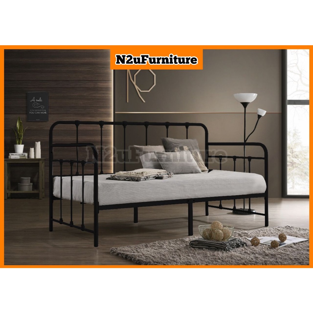 Single Metal Day Bed / Metal Day Bed Shopee Malaysia