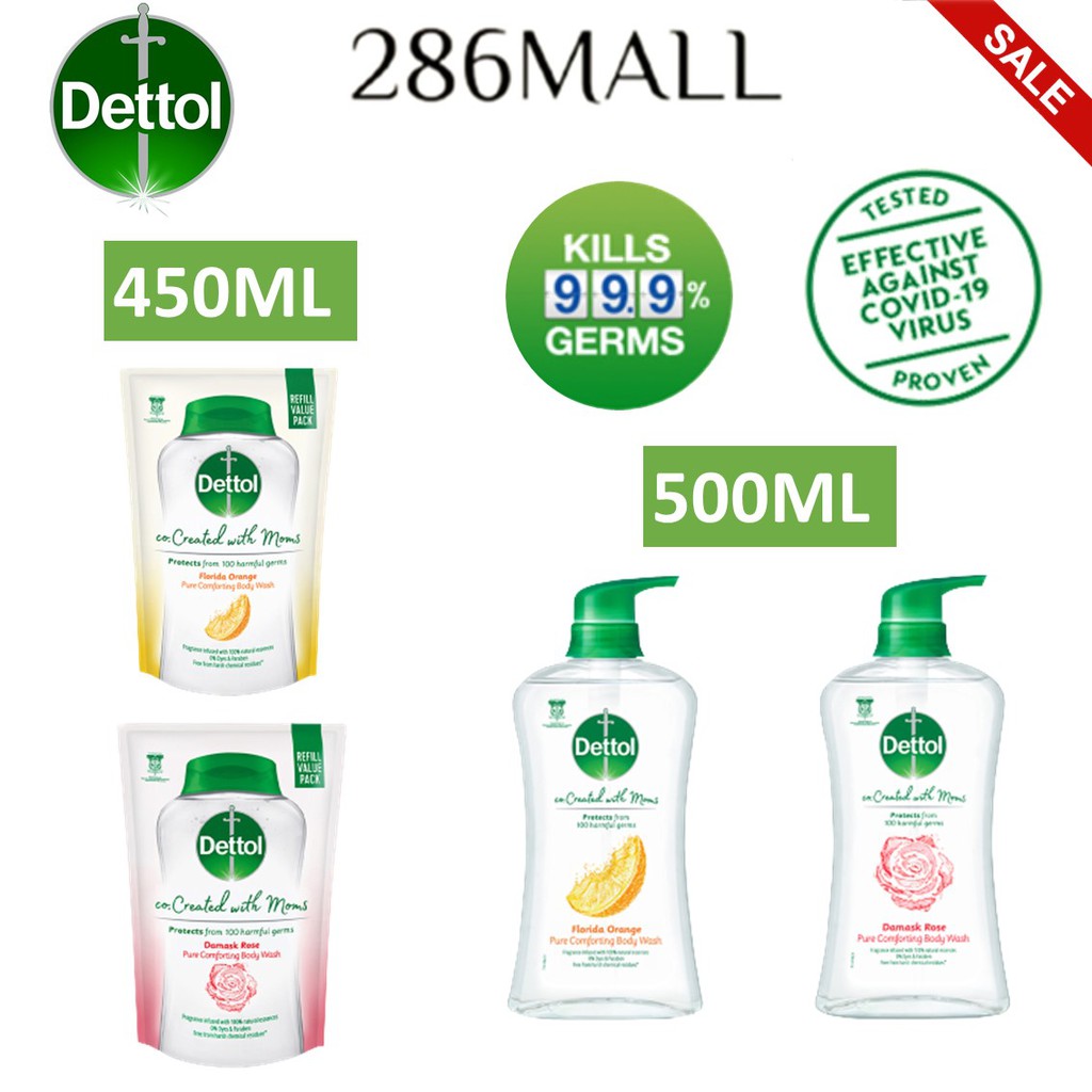 Dettol CoCreated with Mom Shower Gel Citrus Gel kills 99.9 of germs