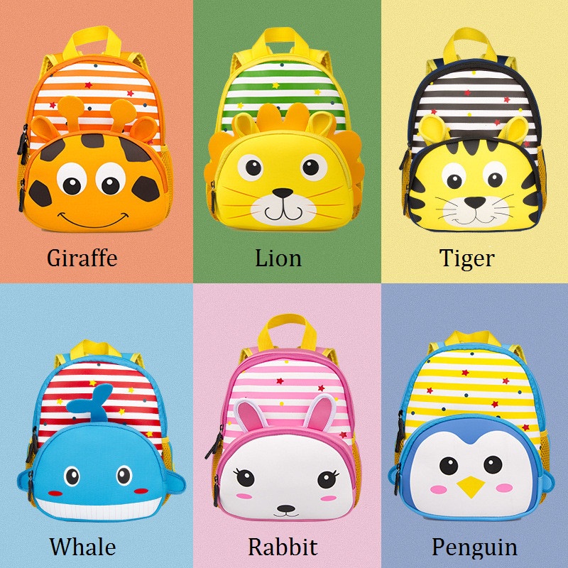 New 3D Animal Children Backpacks Brand Design Girl Boys Backpack