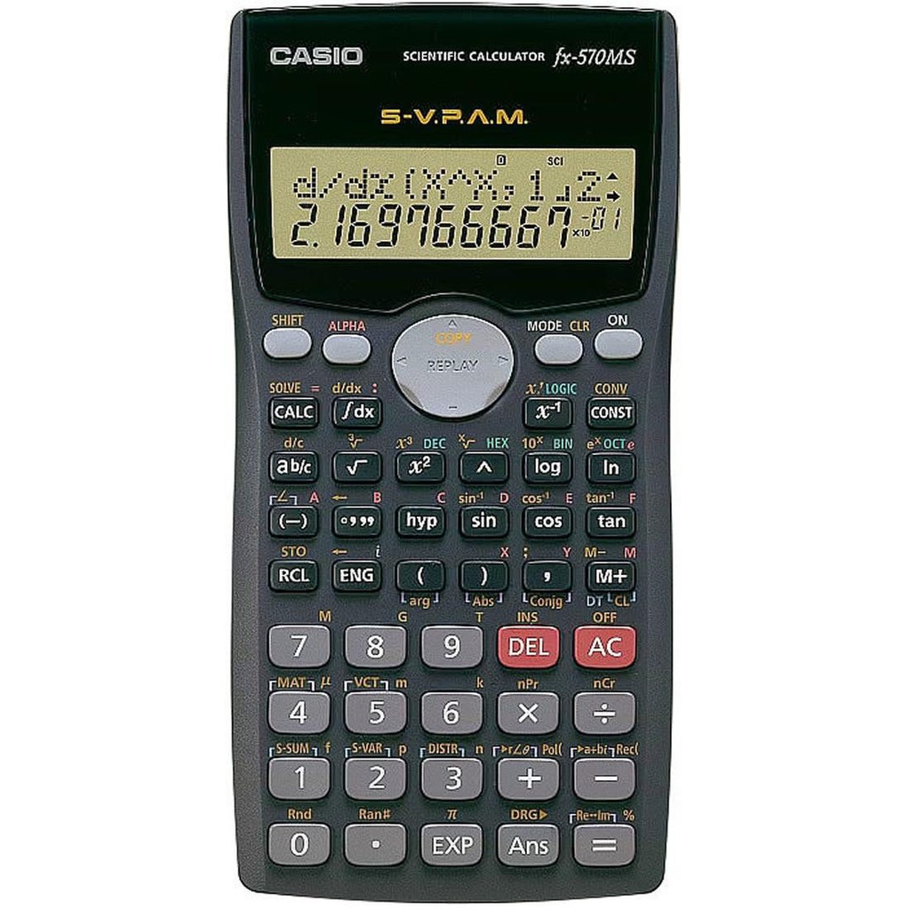 Casio Scientific Calculator FX570MS + A Year Warranty 570 MS Shopee
