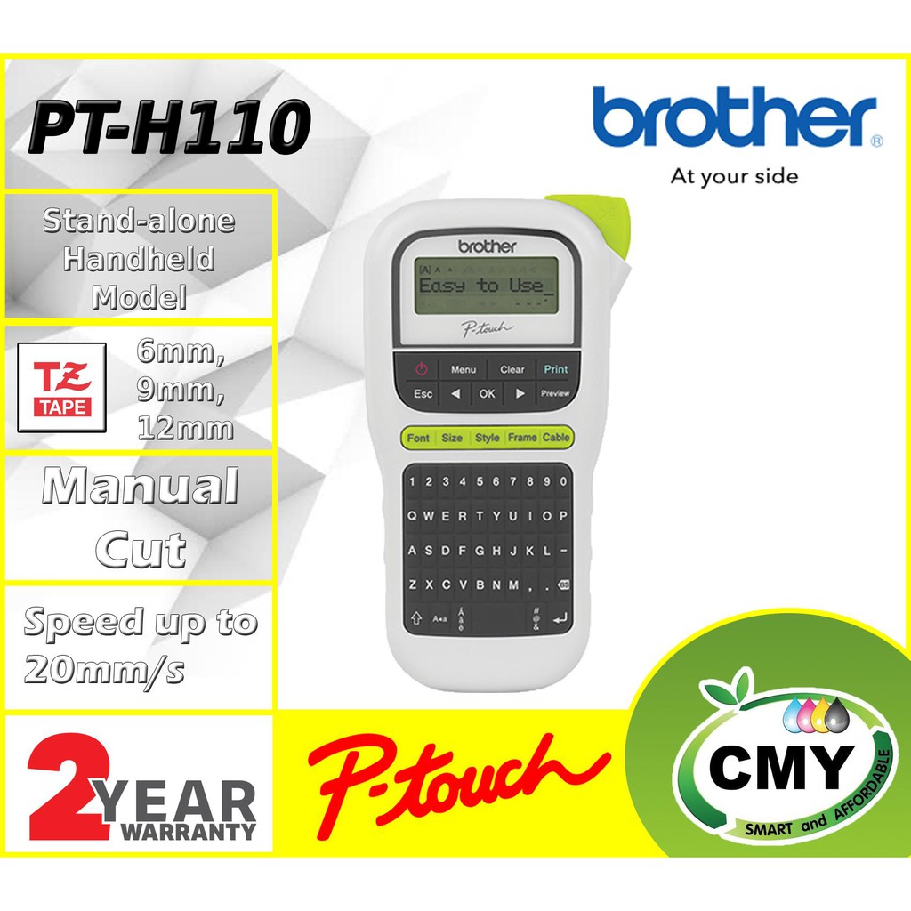 Brother Ptouch PTH110 Label Machine PTH110 H110 similar PTE850TKW PT