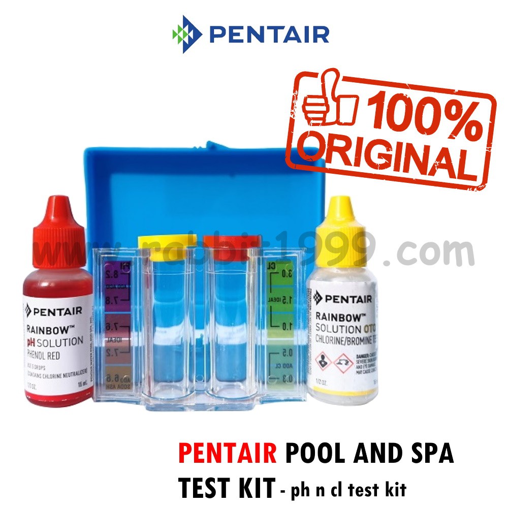 PENTAIR POOL AND SPA TEST KIT ph n cl test kit pentair 2IN1 test