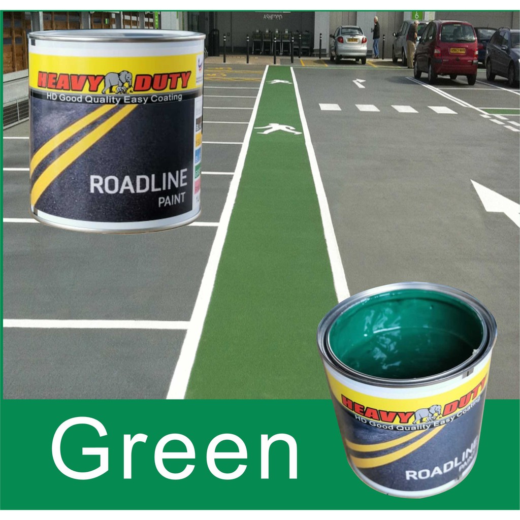 GREEN ( 5 LITER ) HEAVY DUTY Roadline Paint 5L for Road Marking (Cat