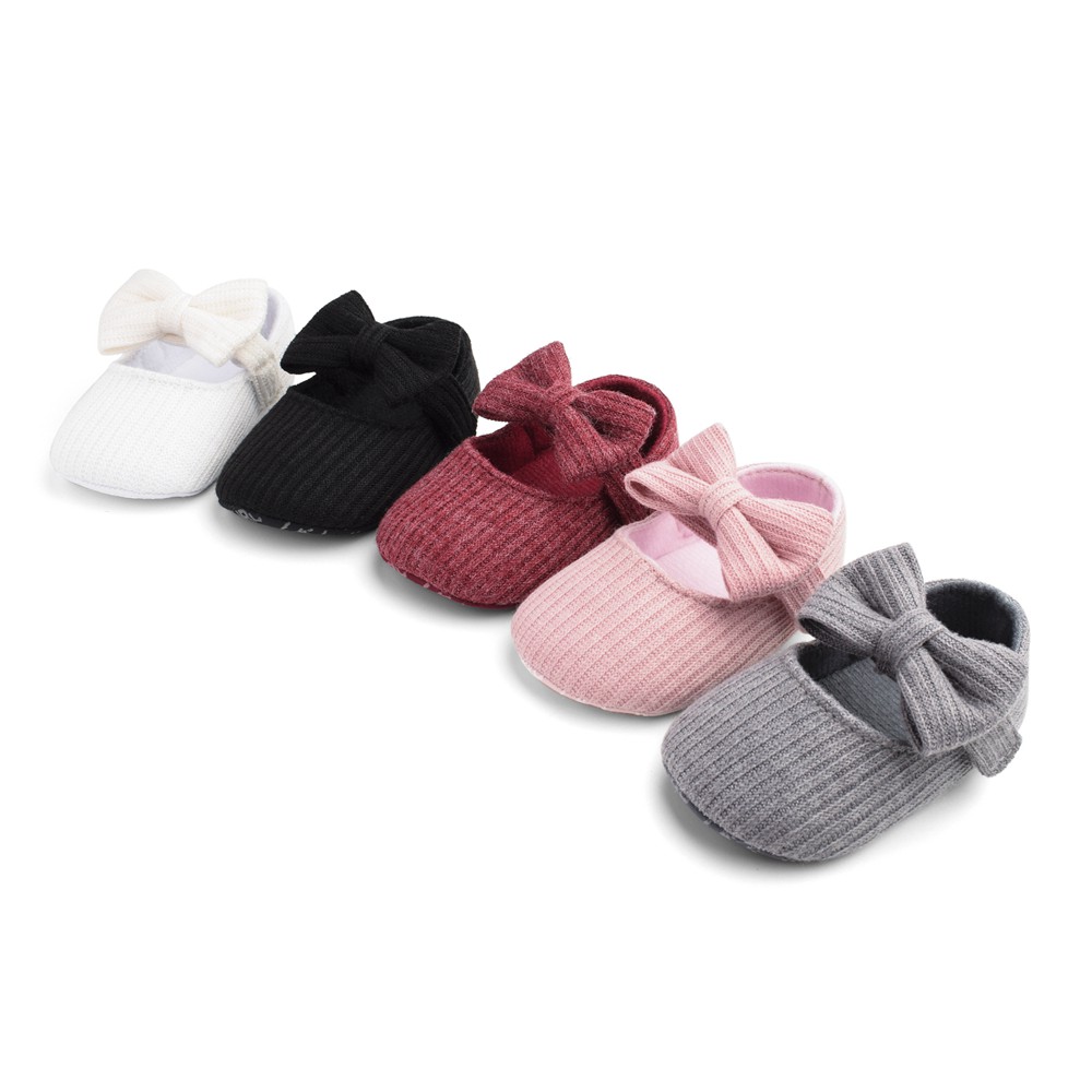 Baby Shoes Newborn Baby Girls Shoes Bow Cute NonSlip Infant Soft Sole