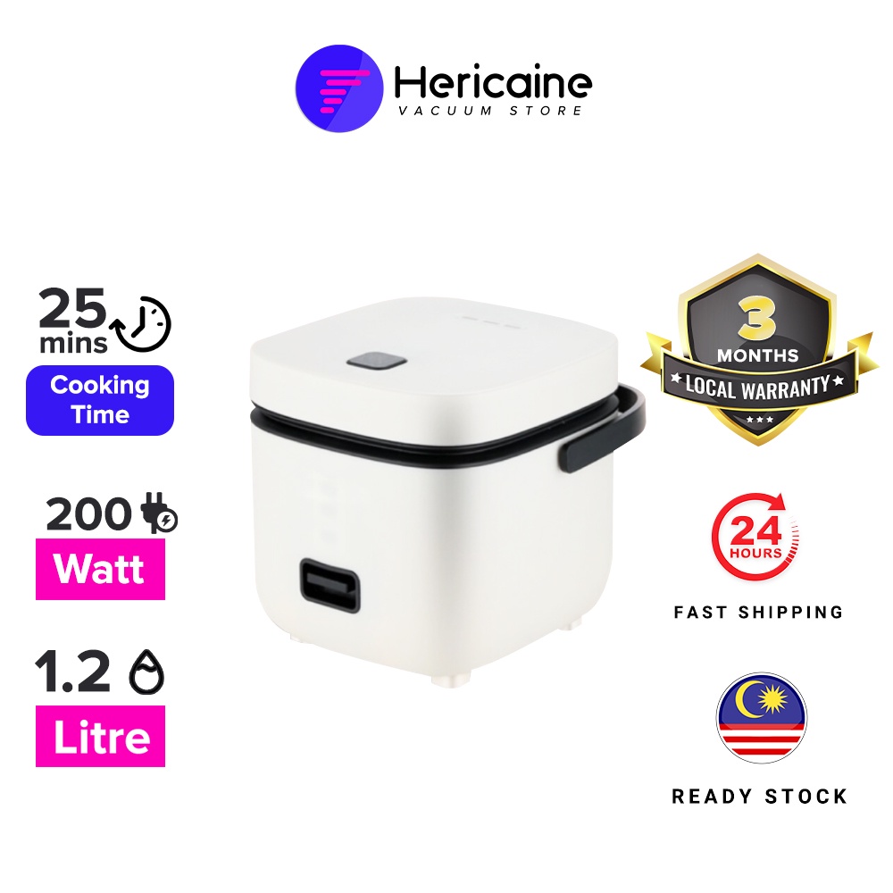2024 New Upgrade Hericaine Mini Rice Cooker NonStick Pot (1.2L/200W