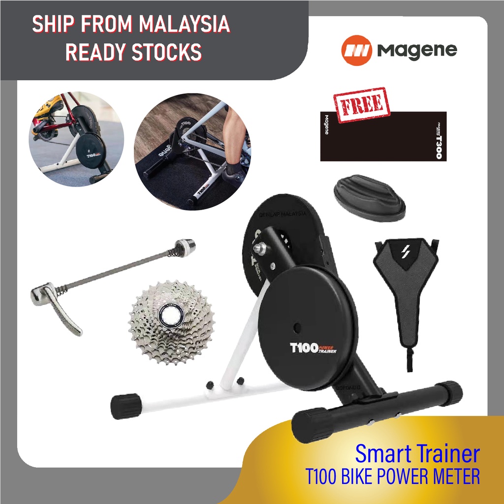 Magene T100 Built In Bike Power Meter Trainer Zwift Rouvy PerfPro