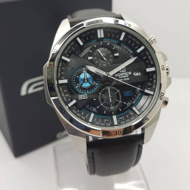 RESTOCK!! Genuine Leather Edifice BLACK LIT 🔥 Shopee Malaysia