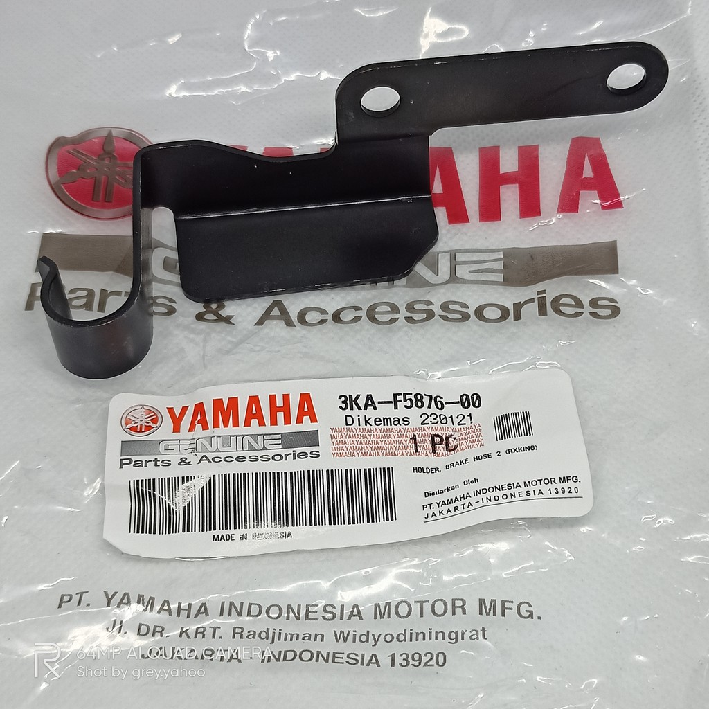 Yamaha RXZ Bracket Holder Brake Hose Bawah Original (3KAF587600