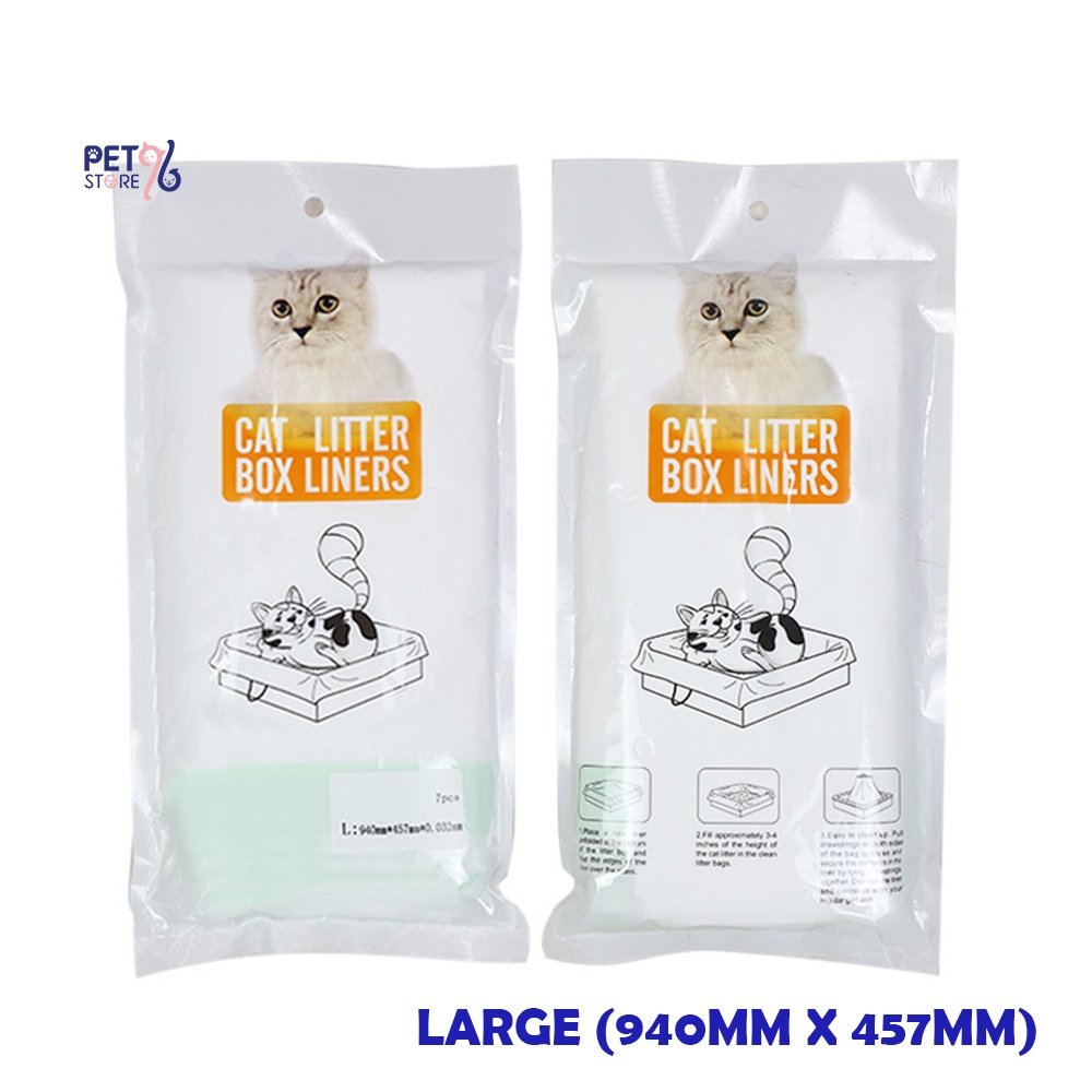 [6+1] 🇲🇾Stock Cat Litter Filter Bag Portable Hygienic Drawstring
