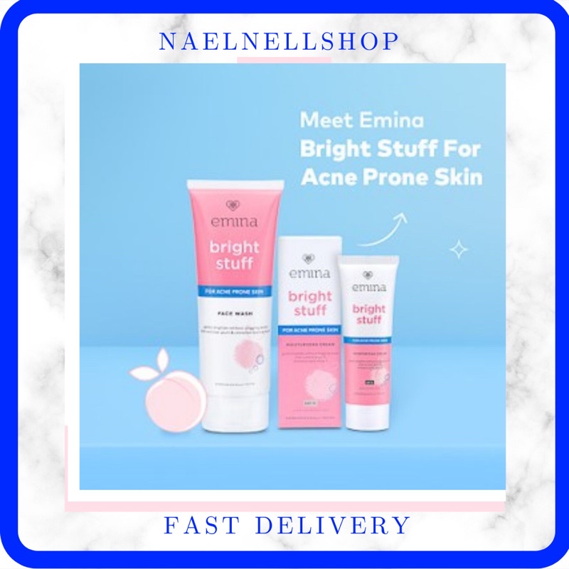 EMINA ACNE PRONE SKIN Face Wash 100ml Moisturizing Cream 20ml