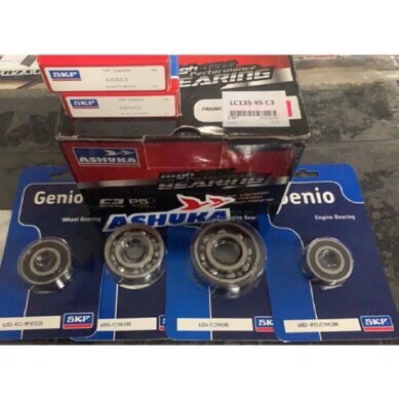 ASHUKA SKF ENGINE BEARING C3 FULL SET LC135 4S 5S Y15zr Y15 EX5 DREAM