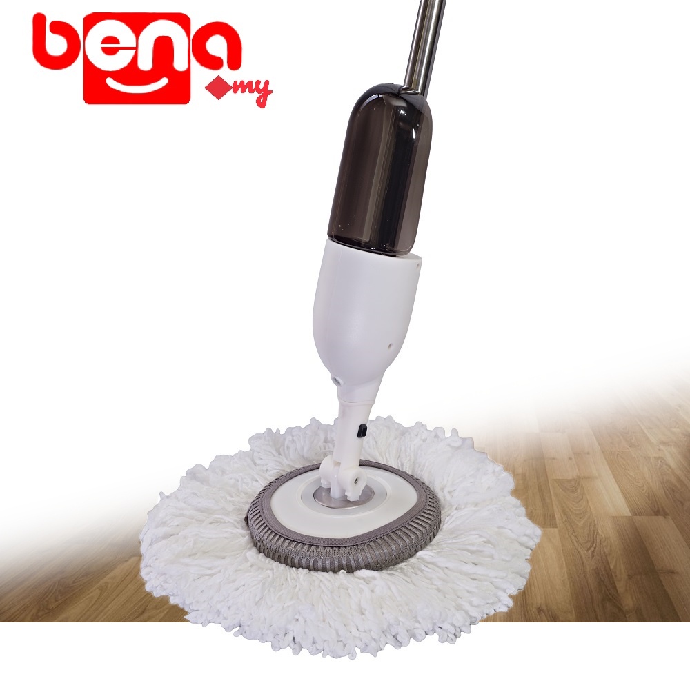 Quick Dry Spray Mop Floor Cleaner Mop Lantai Serbaguna Round Spray Mop