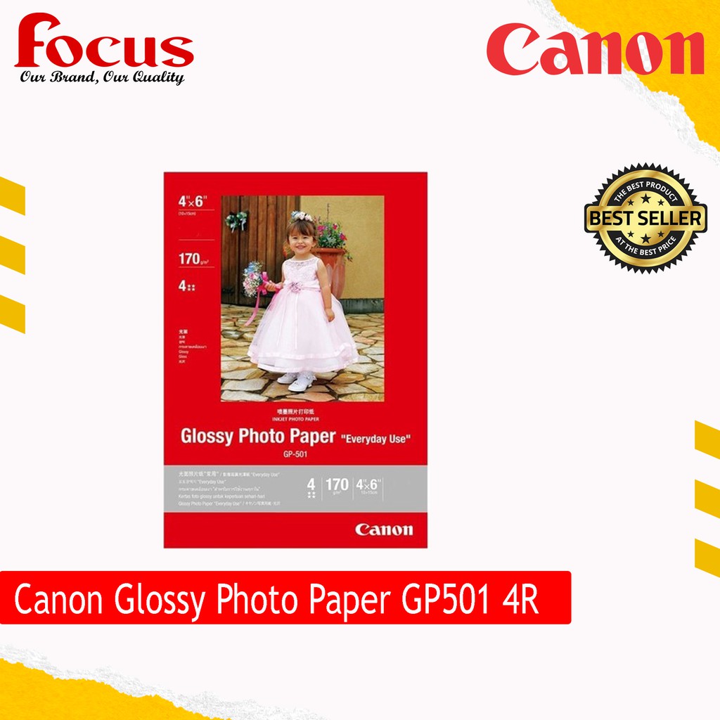 Canon Glossy Photo Paper GP501 4R 10Sheets pack Good Quality 100 Canon