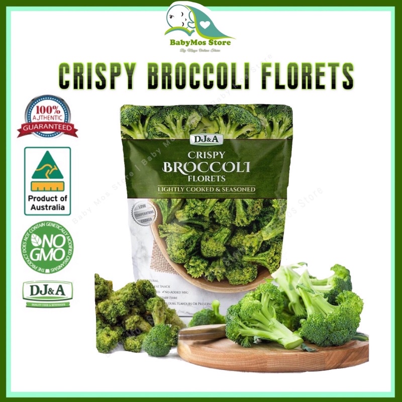 HALAL Crispy Broccoli Florets 25g DJ&A Australia Readyto Eat Snacks