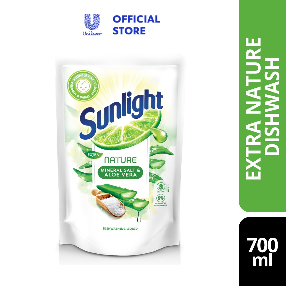 Sunlight Dishwash Liquid Refill Extra Nature (700ml) Shopee Malaysia