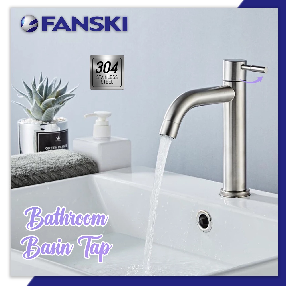 AT304260SS SUS 304 Stainless Steel Bathroom Basin Tap Shopee Malaysia