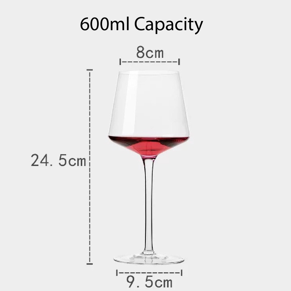 (READY STOCK)Red Wine Glass Burgundy Bordeaux Premium Crystal Clear