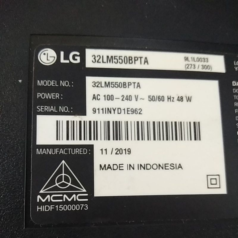 LG 32LM550BPTA ( SPARE PART ) Shopee Malaysia
