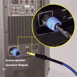 Speakon to 1/4 Adapter (2-Pack) , 6.5 Mono to XLR Hocauvion Speakon
