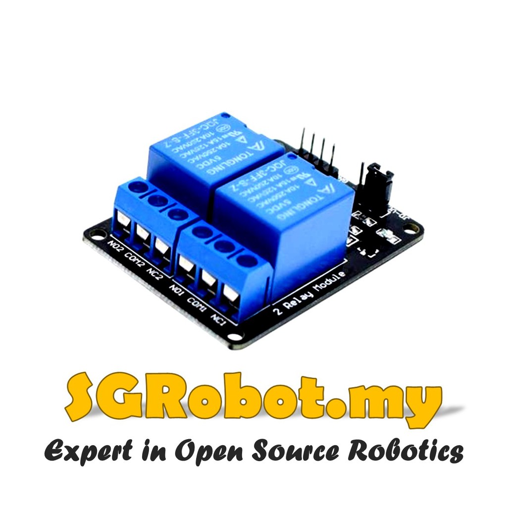 Arduino Opto isolator 2 Channel Relay 2 Way 5V Relay Module Shopee