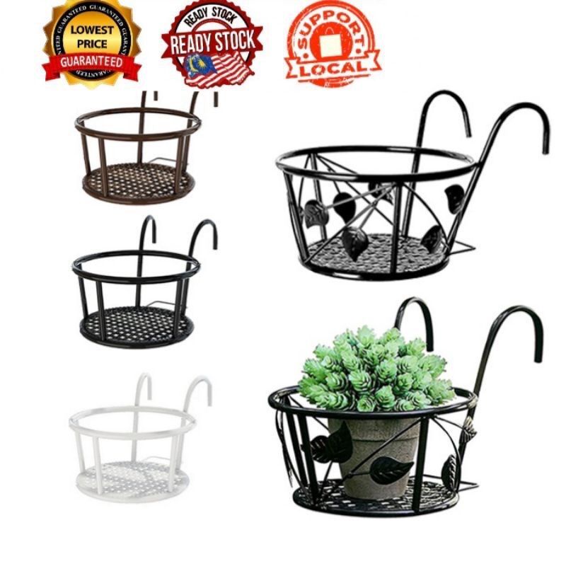 [🇲🇾READY STOCK]European Style Balcony Iron Flower Stand Outdoor/Hanging