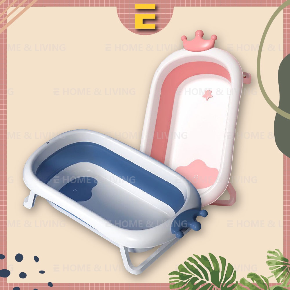 Foldable Baby Bath Tub Portable Baby Shower Bathtub Toddler Bathtub