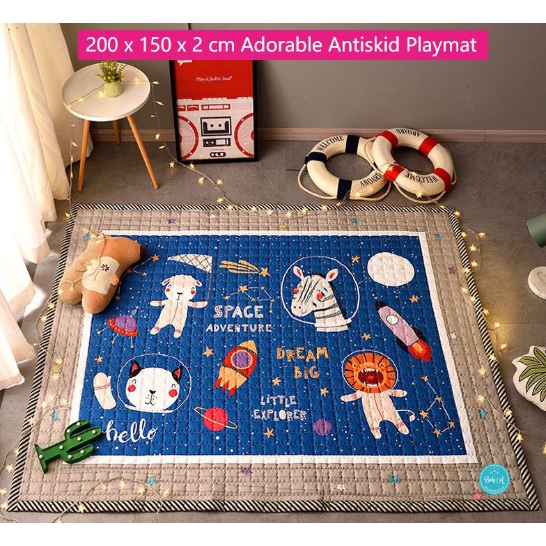 Baby A Extra Large 150 x 200 x 2 cm Anti Skid Super Soft Cotton Kid