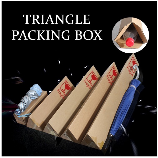 Triangle Tube Craft Paper Box Umbrella Rod Fishing Carton Cardboard