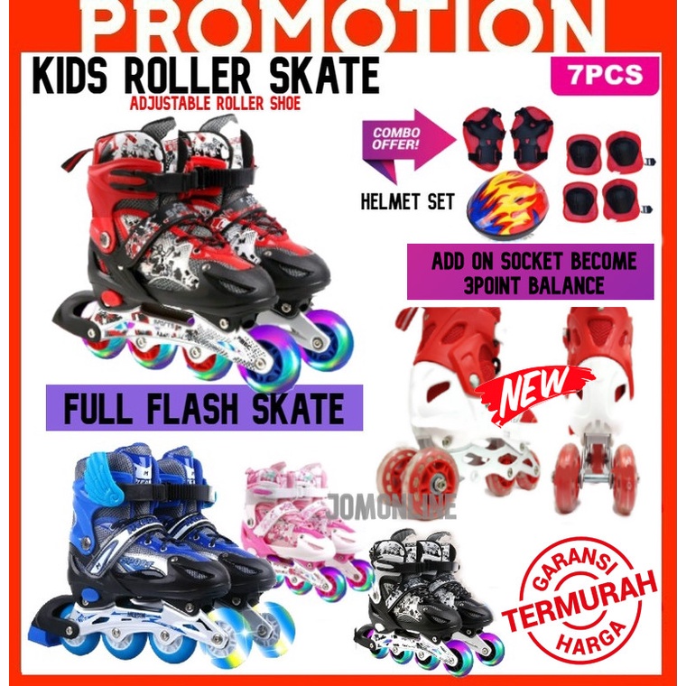 Ship From KL **Free Bag** Kids Inline Skates Roller Skate Shoes Hand
