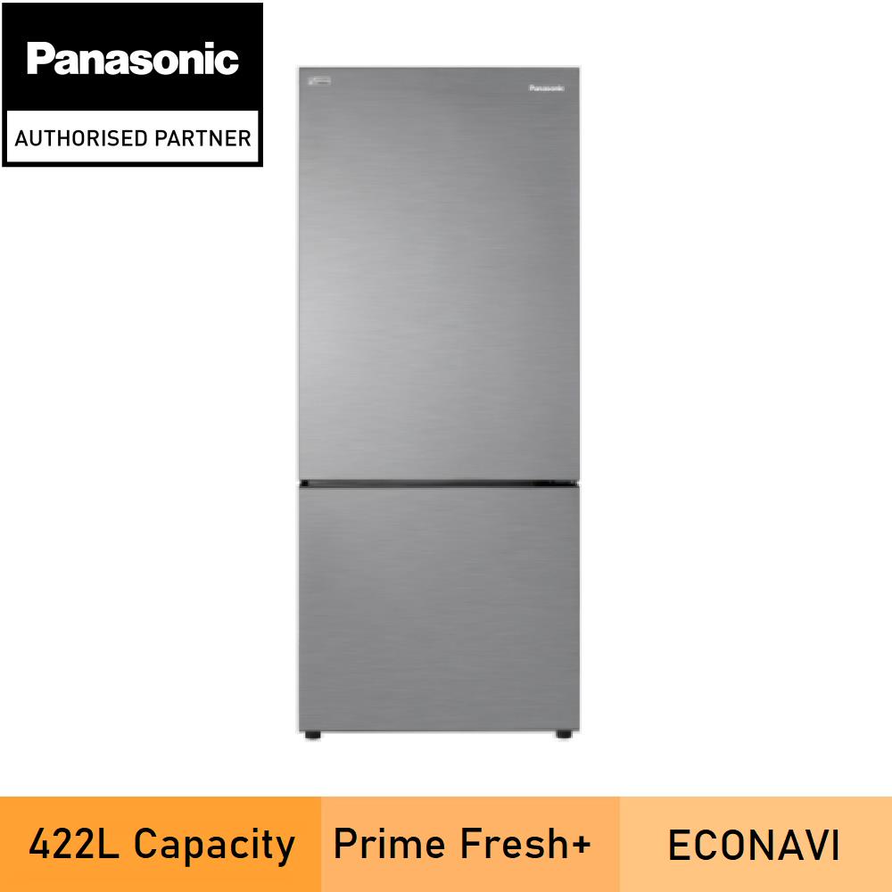 PANASONIC NRBX421BPS 2DOOR BOTTOM FREEZER REFRIGERATOR STEEL DOOR