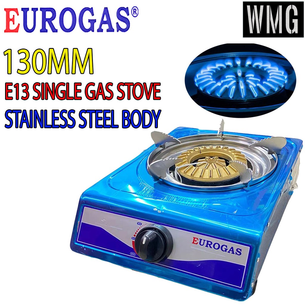 Eurogas Single Gas Stove Big Burner E13 Dapur Gas Api yang Kuat