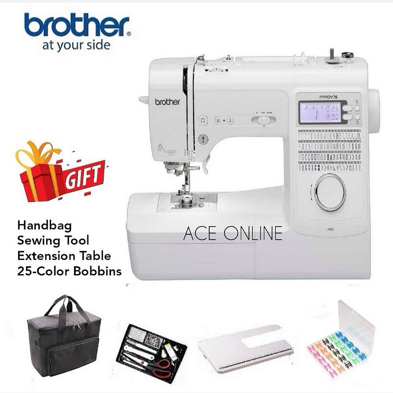 Brother A80 computerised Sewing Machine With Free Sewing Machine