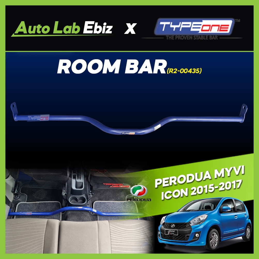 Perodua Myvi Icon 20152017 TypeOne Safety Room Bar (R200435) Shopee
