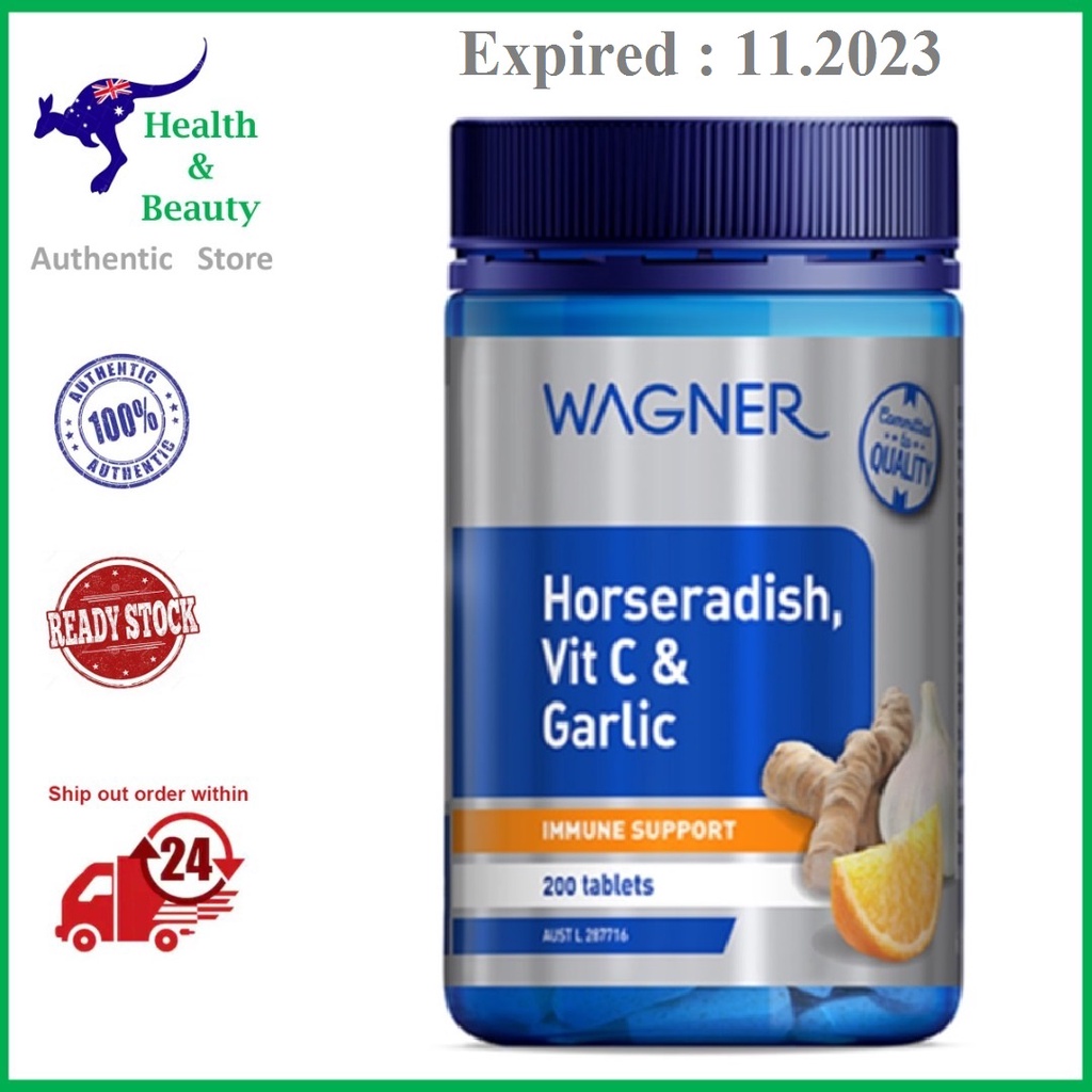 WAGNER Horseradish Vitamin C & Garlic (200 Tablets) Shopee Malaysia
