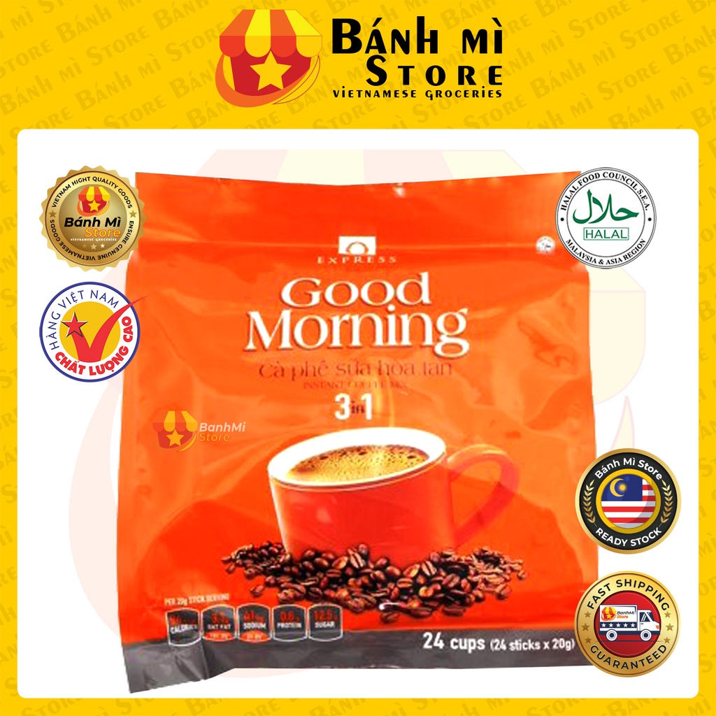 Q EXPRESS GOOD MORNING 3 IN 1 INSTANT COFFEE MIX 🇻🇳 VIETNAM 3 IN 1