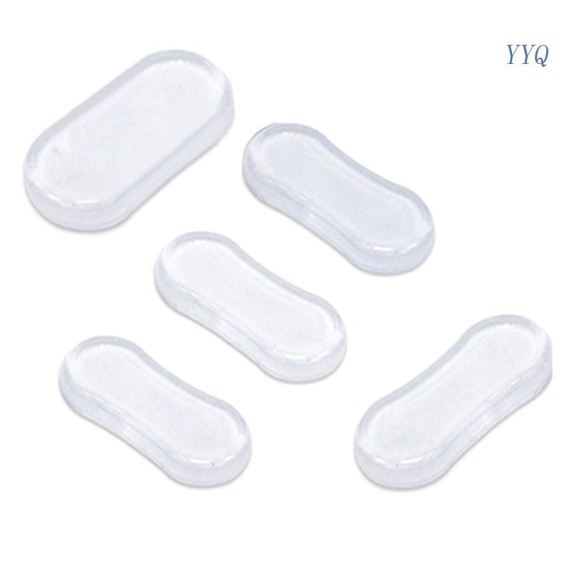 YYQ 5 Pieces Toilet Seat Replacement Kit Soft Silicone Rubber Toilet