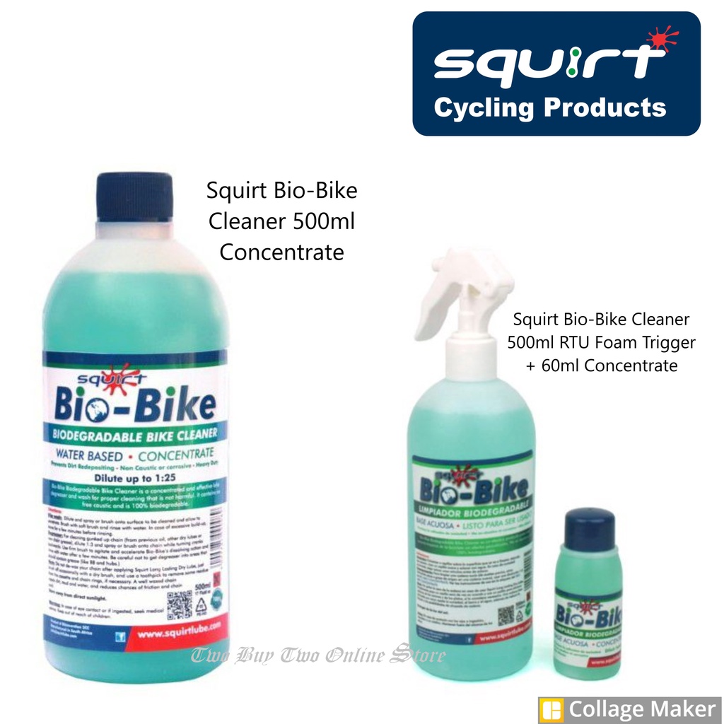 Squirt BioBike Biodegradable Bike Cleaner Bike Wash And Degreaser