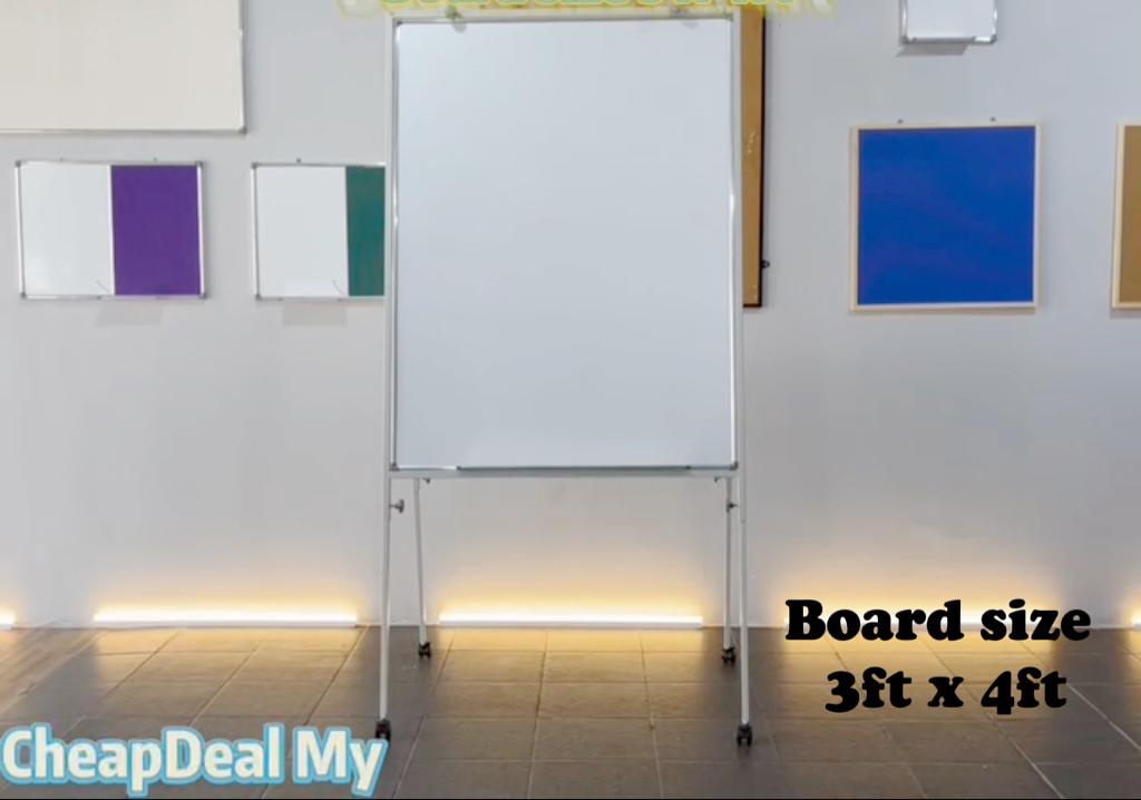 Whiteboard Flip Chart board BLACK /WHITE ALL SIZE 1.5x2 2x2 2x3 3x4