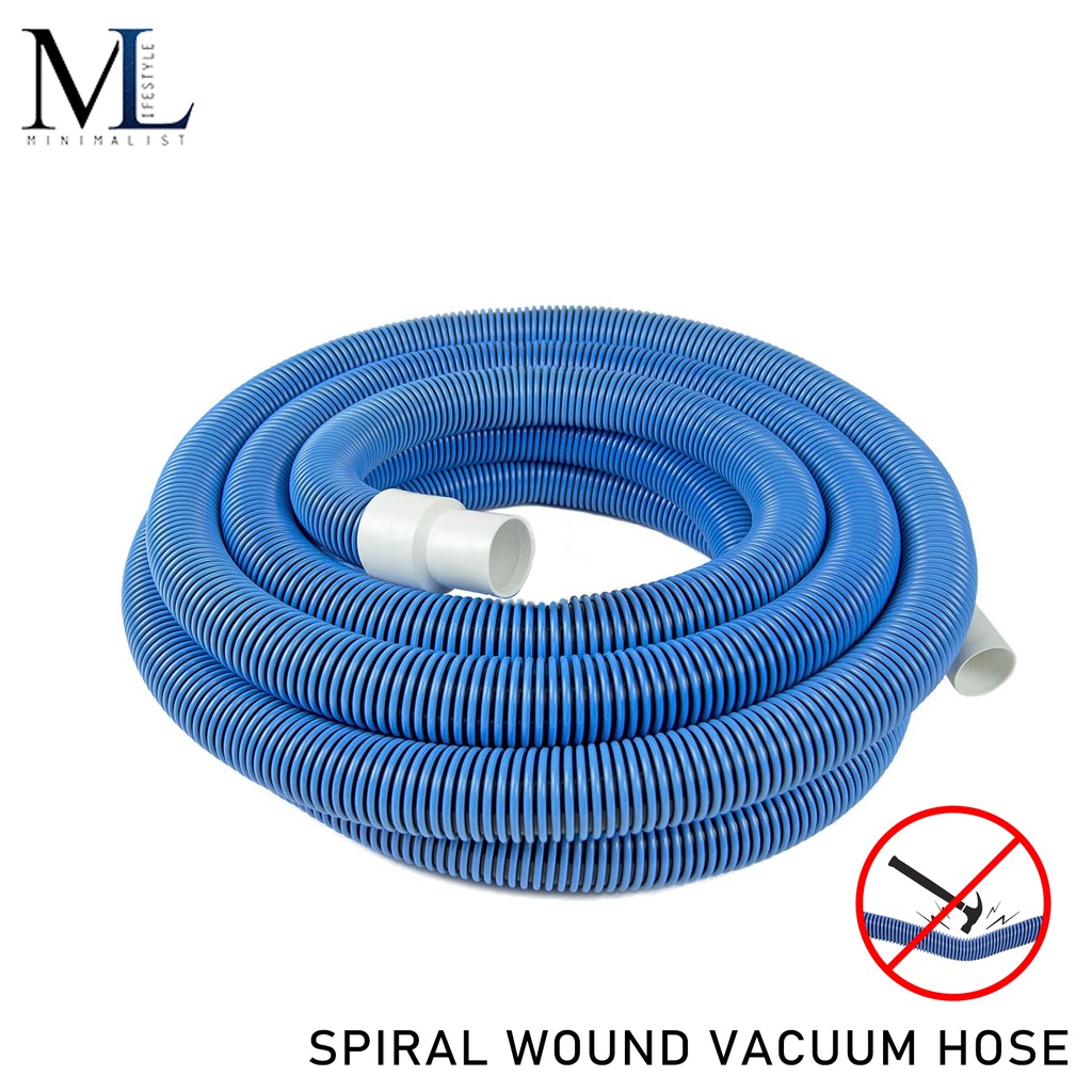 Minimalist Lifestyle9M/11M/15M Heavy Duty InGround Pool Vacuum Hose With Swivel Cuff (40mm