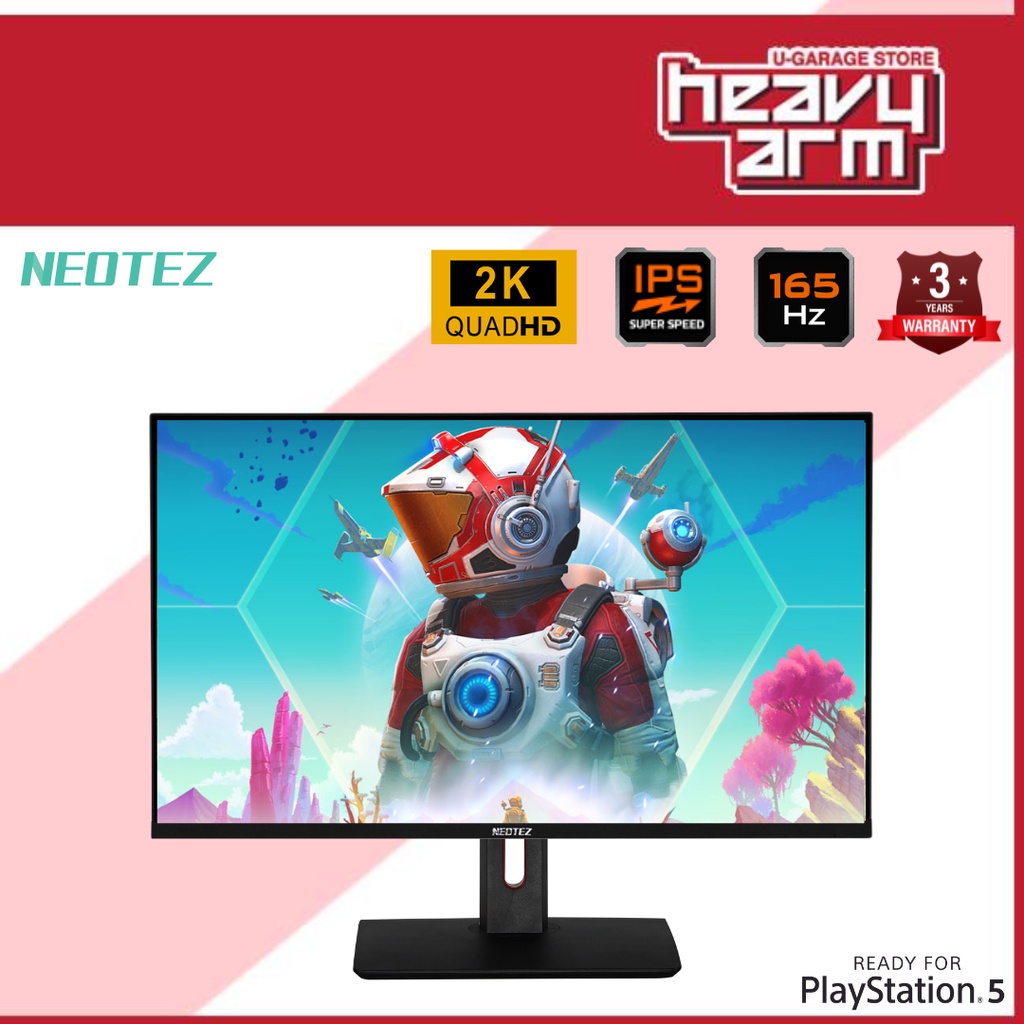 Neotez Gaming Monitor 24" FHD 165Hz Neotez Aquila 24NTZA IPS Monitor (PS5/PS4/Switch/PC) * PS5
