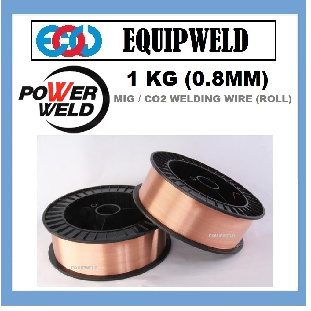 POWERWELD 1KG X 0.8MM CO2 WIRE MIG WIRE FOR WELDING ER70S6 PREMIUM